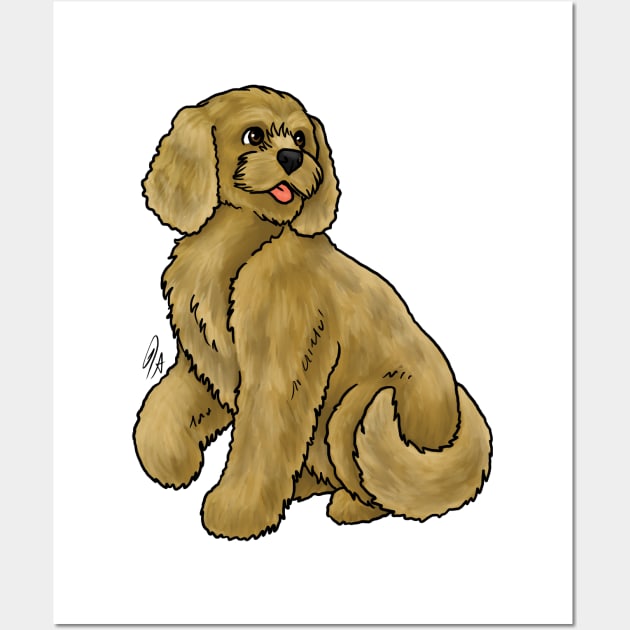 Dog - Cockapoo - Apricot Wall Art by Jen's Dogs Custom Gifts and Designs